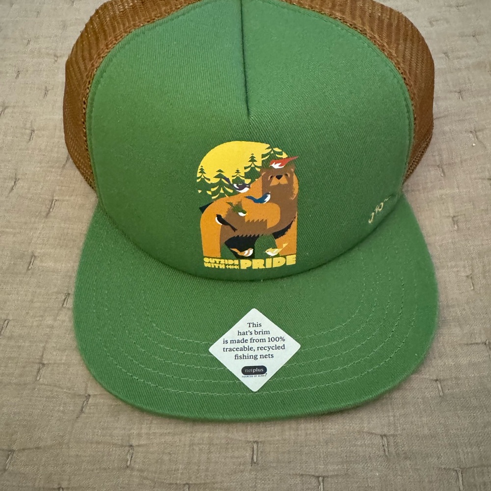 REI Pride Green and Brown Trucker Hat